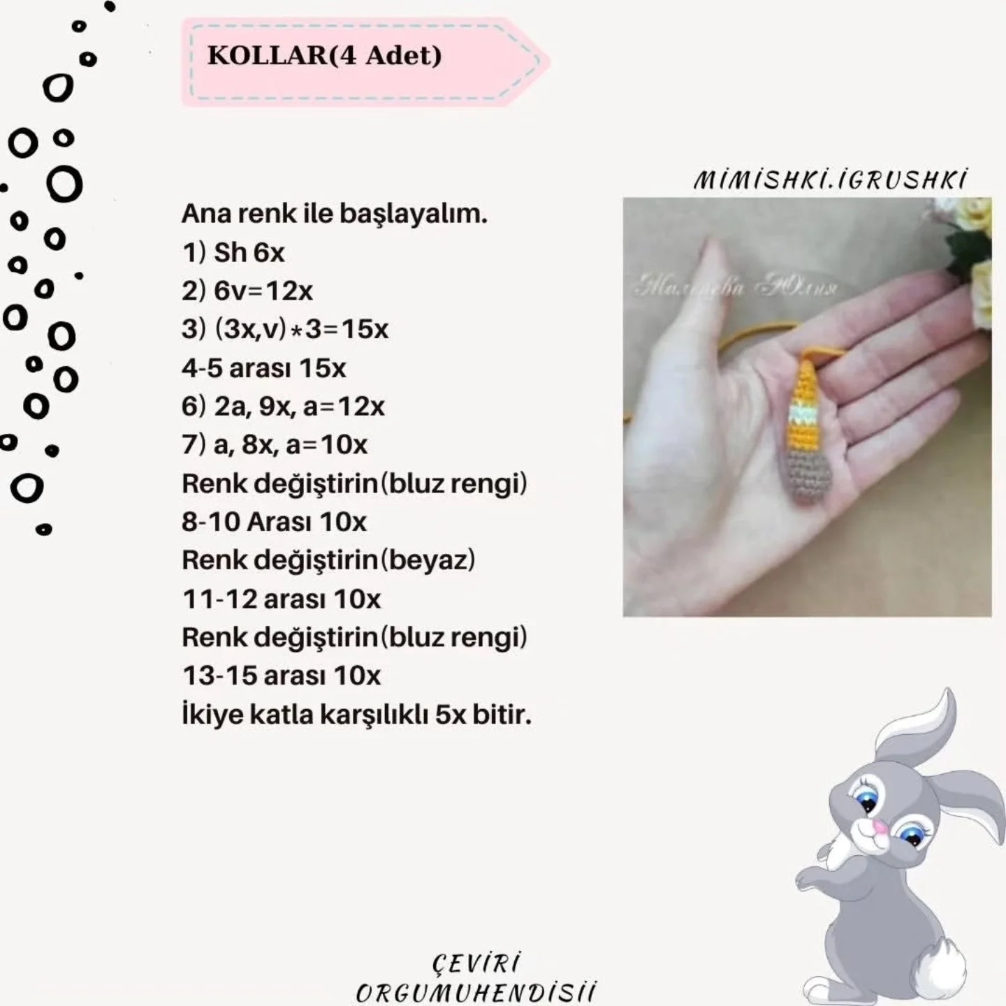 Ayıcık ve Tavşan Amigurumi Şeması