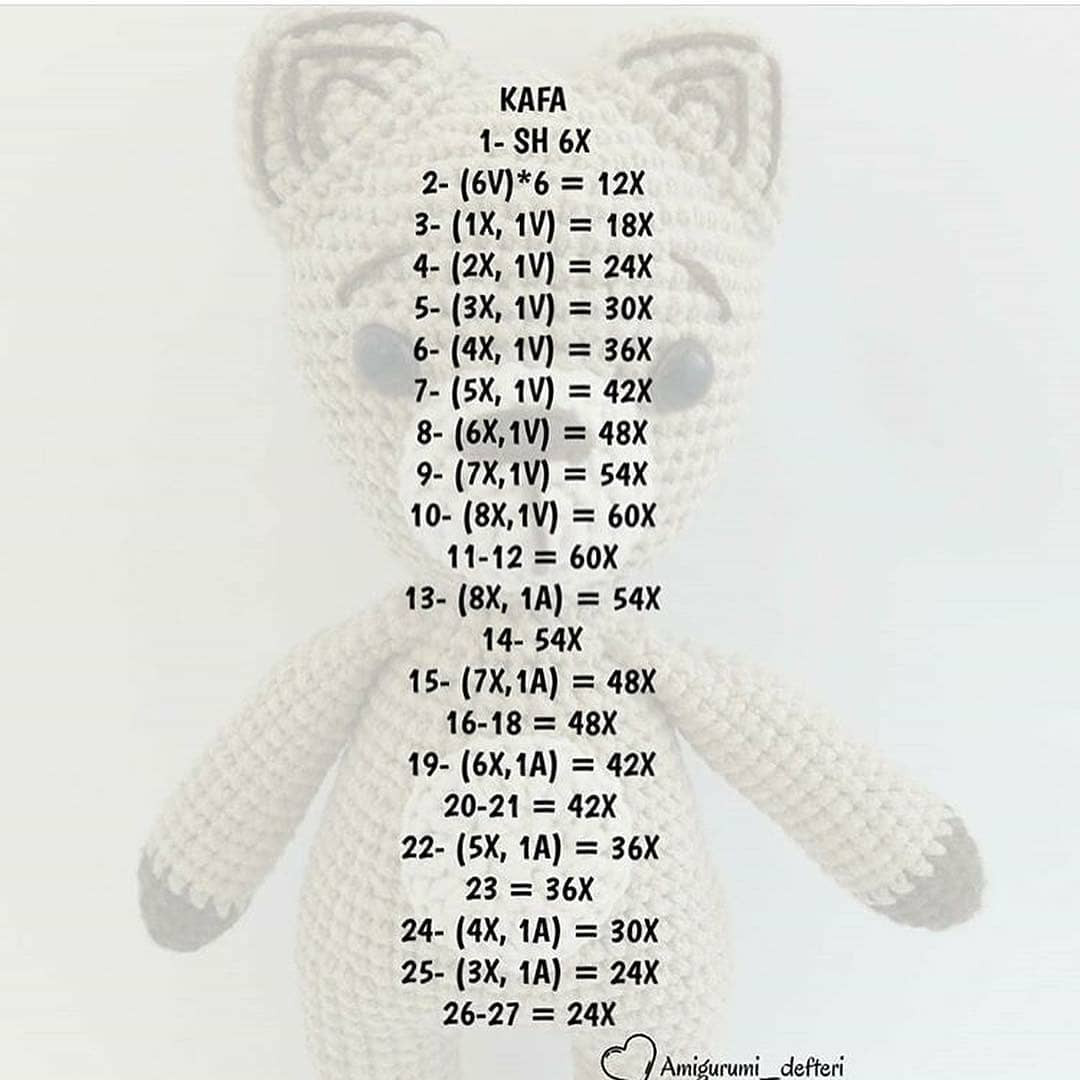 Ayıcık Walnut Amigurumi Yapımı Ücretsiz Şema