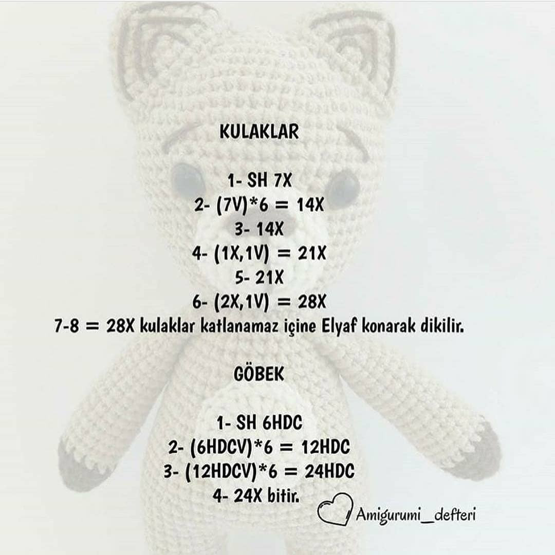Ayıcık Walnut Amigurumi Yapımı Ücretsiz Şema
