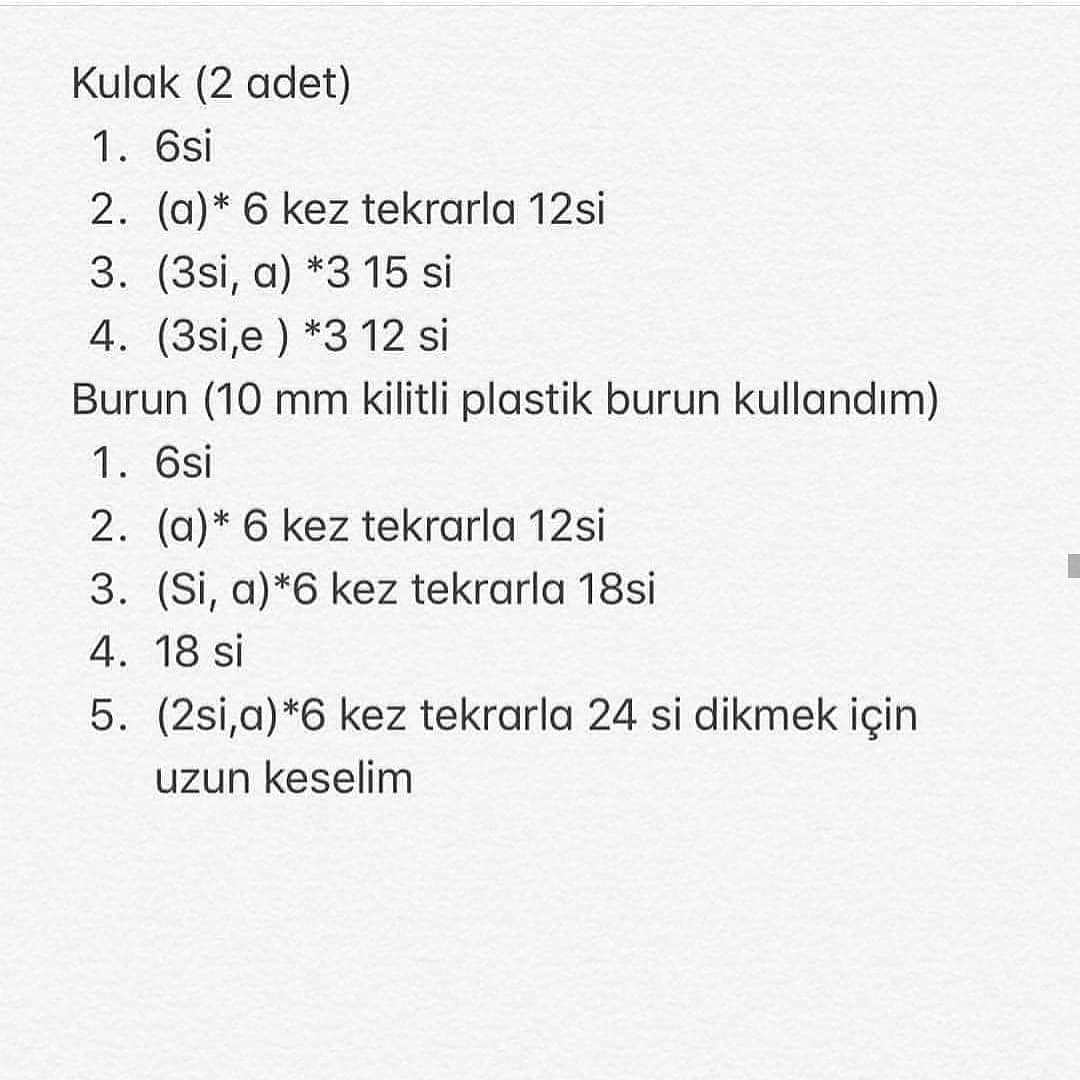 Ayıcıklı Bebek Zili Tığ İşi Şeması