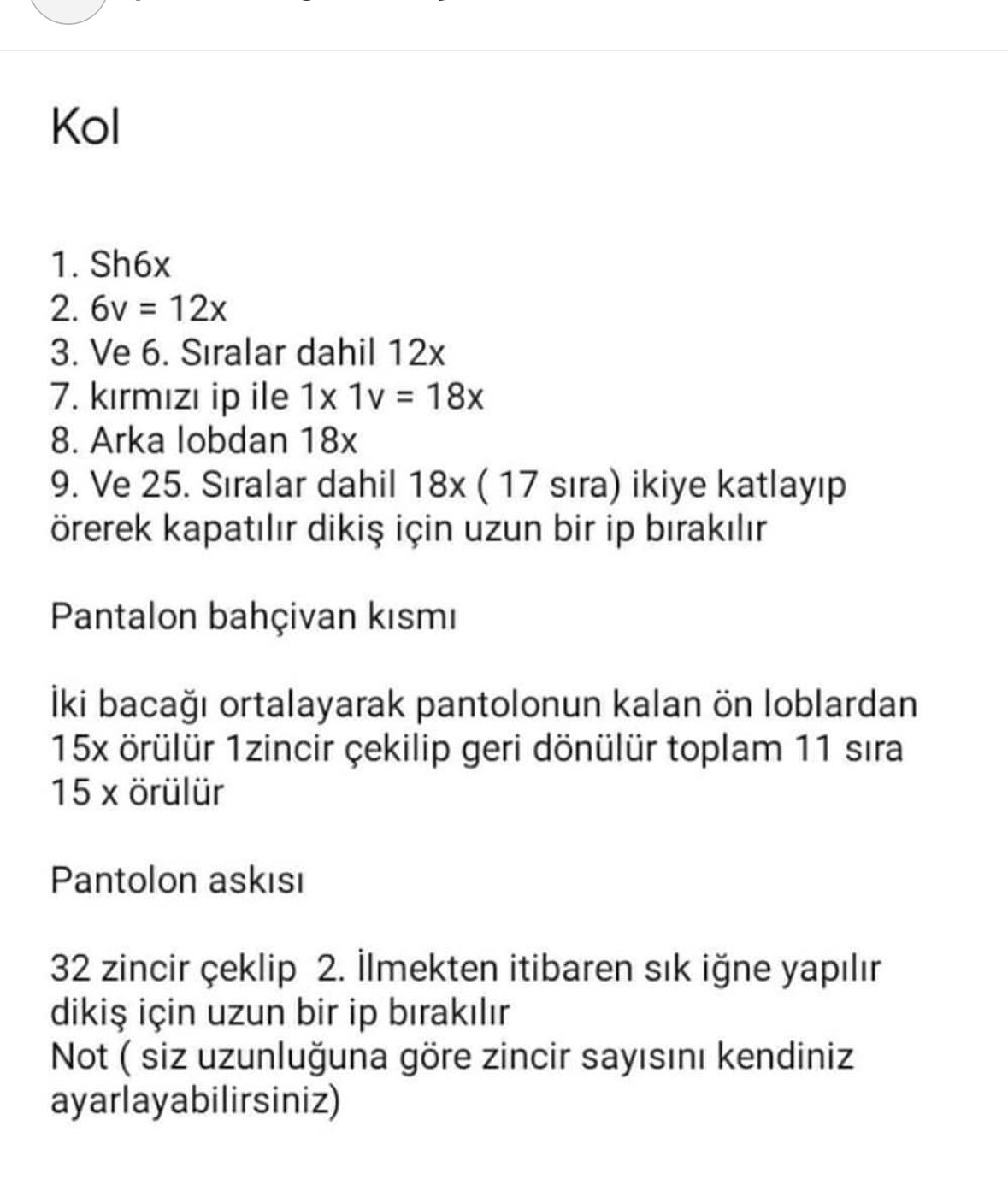 Bahçıvan Tavşan Amigurumi Tarifi