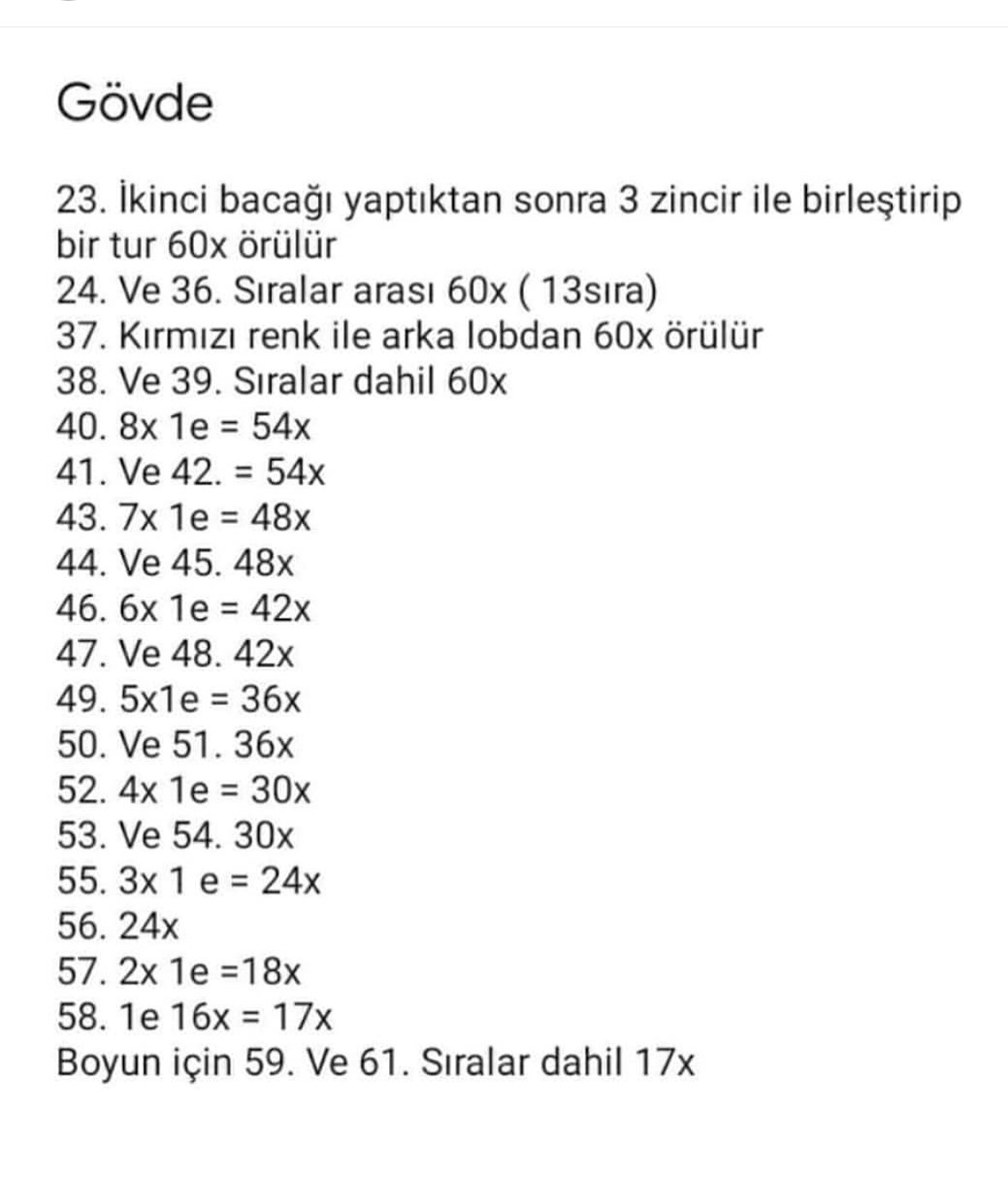 Bahçıvan Tavşan Amigurumi Tarifi