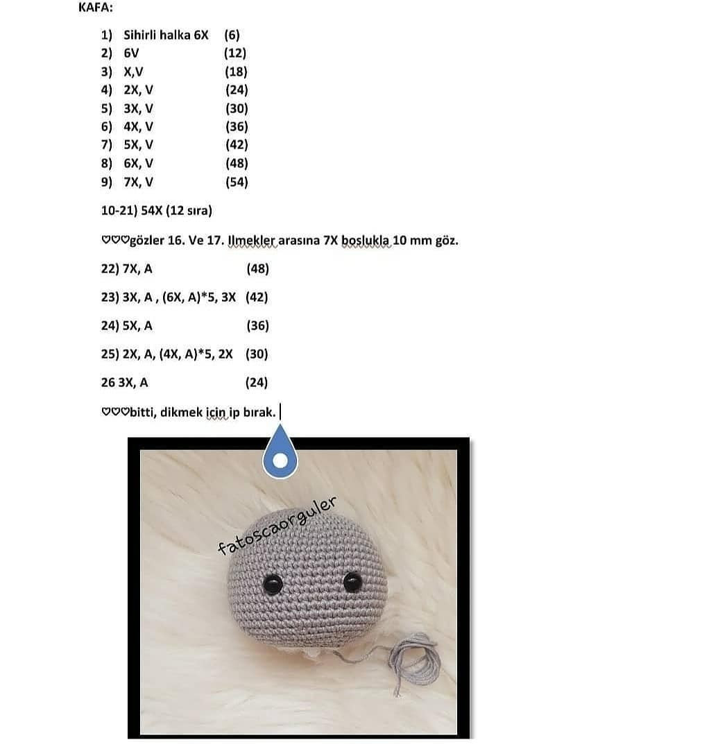 Balerin Fil Amigurumi Şeması