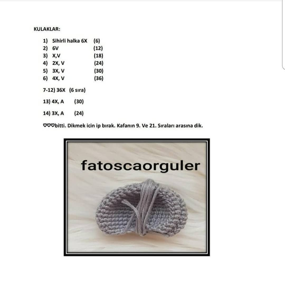 Balerin Fil Amigurumi Şeması