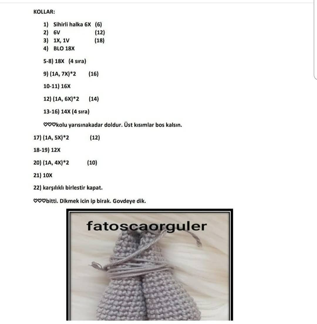 Balerin Fil Amigurumi Şeması