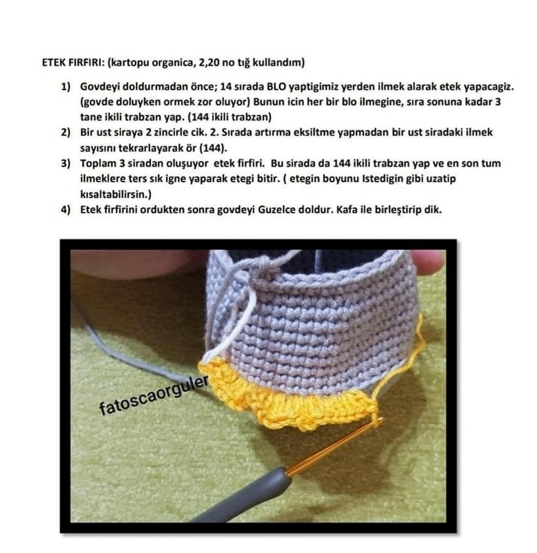 Balerin Fil Amigurumi Şeması