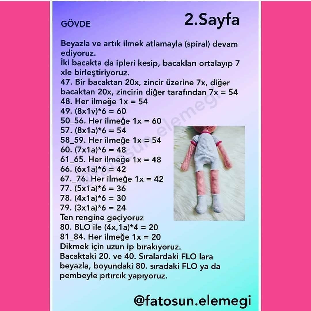 Başak Bebek Amigurumi Yapımı Şeması