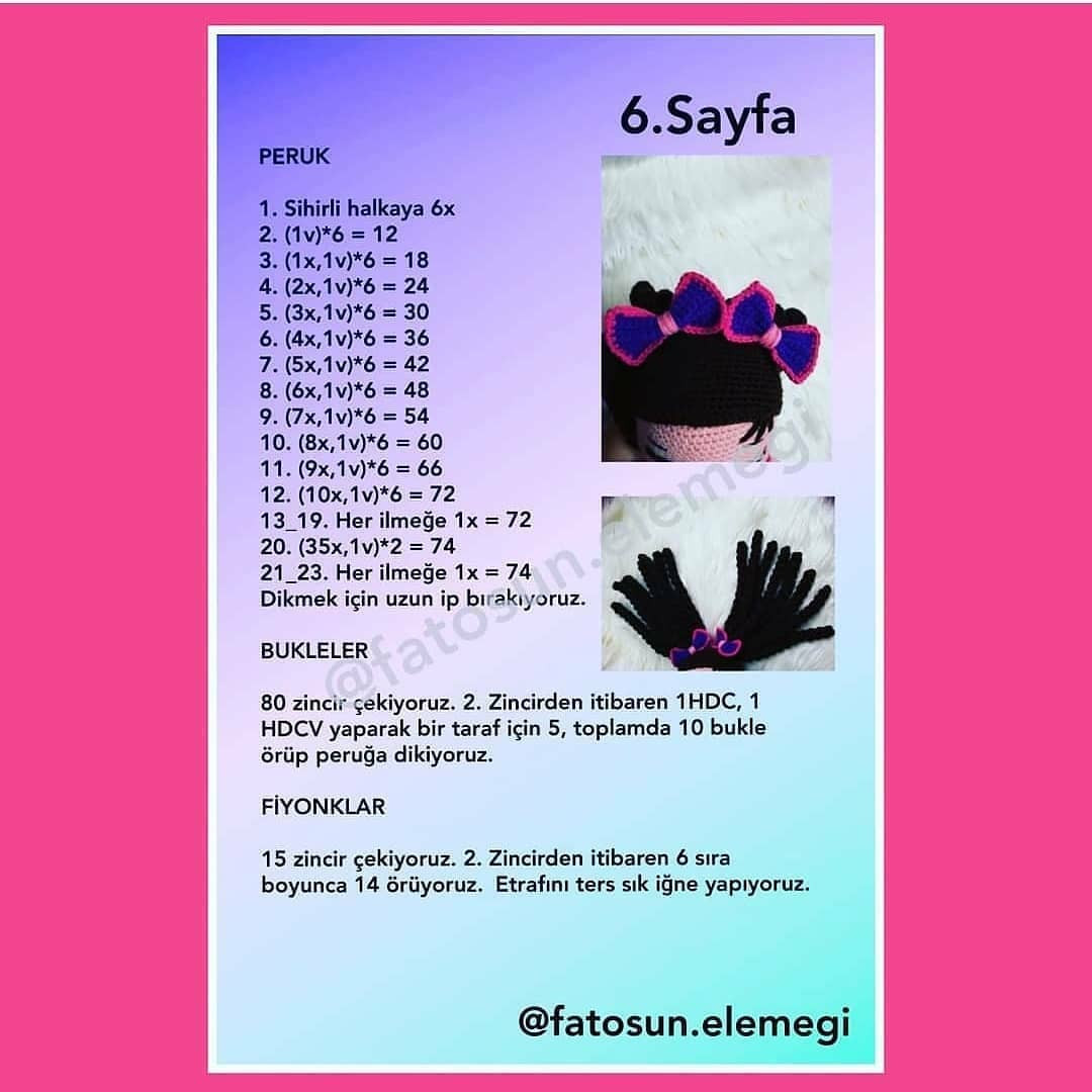 Başak Bebek Amigurumi Yapımı Şeması