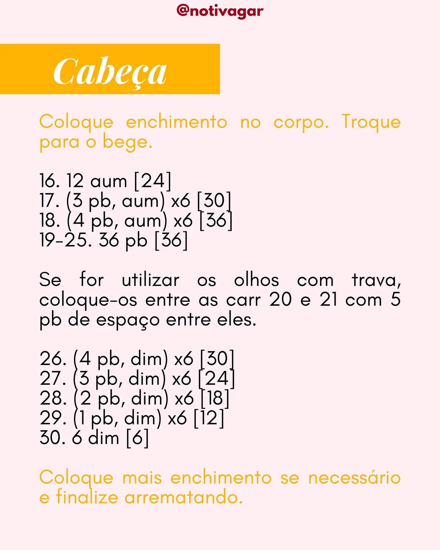 Batatinha frita amigurumi: Gráfico grátis!