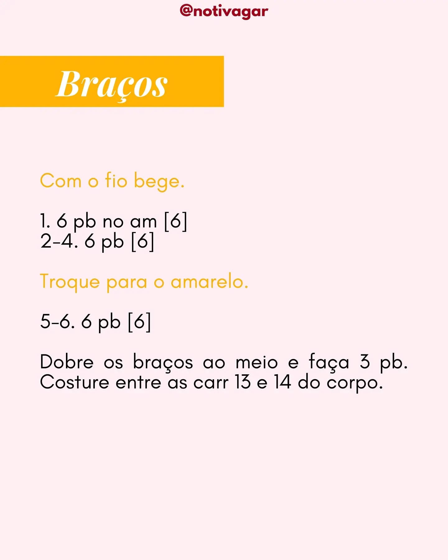 Batatinha frita amigurumi: Gráfico grátis!