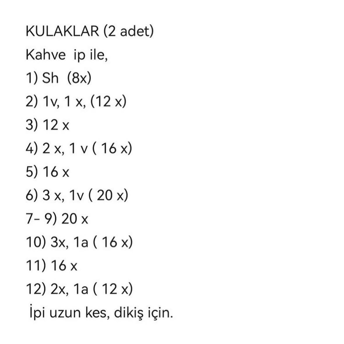 Battaniyeli Kuzu Uyku Arkadaşı Tığ İşi Şeması