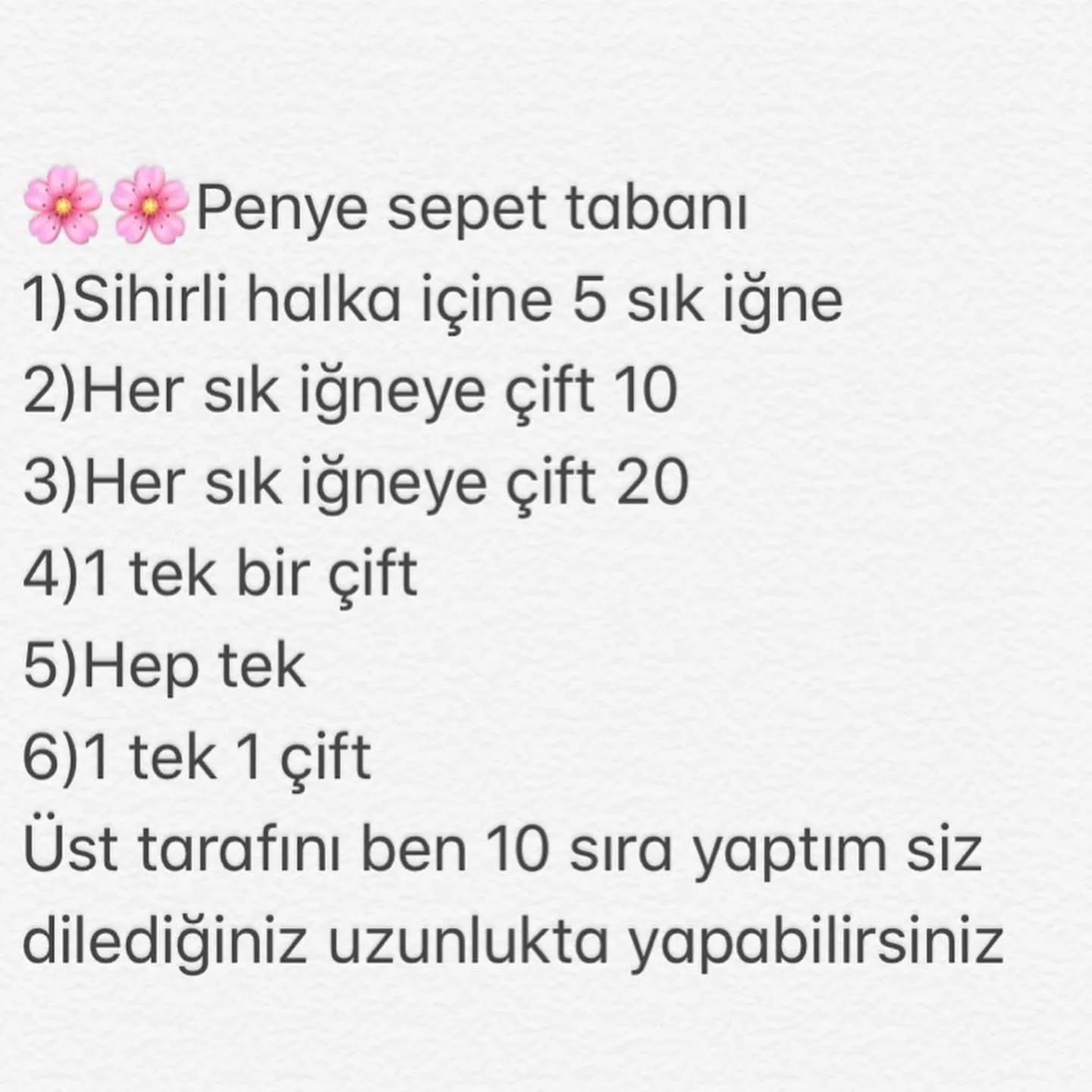 Birlikte Örgü Tavşanlı Sepet Şeması