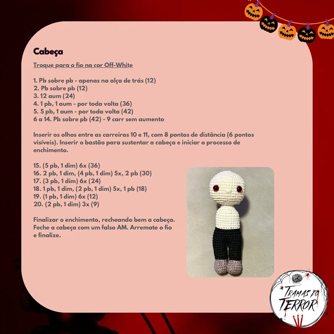 Boneco Billy em crochê: Gráfico gratuito!