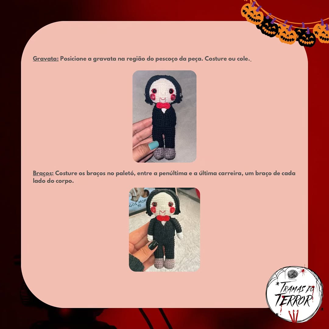 Boneco Billy em crochê: Gráfico gratuito!