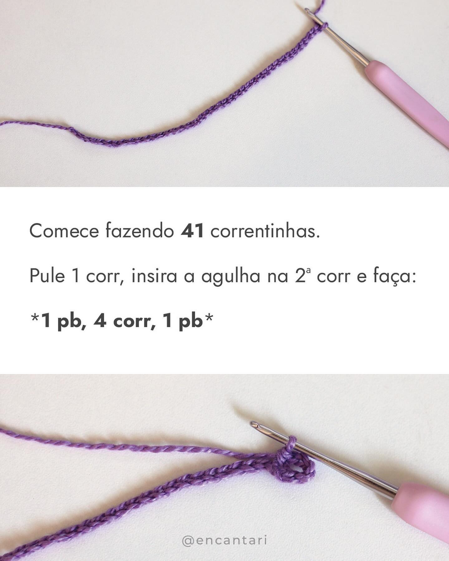 Buquê de Lavanda: Gráfico Amigurumi