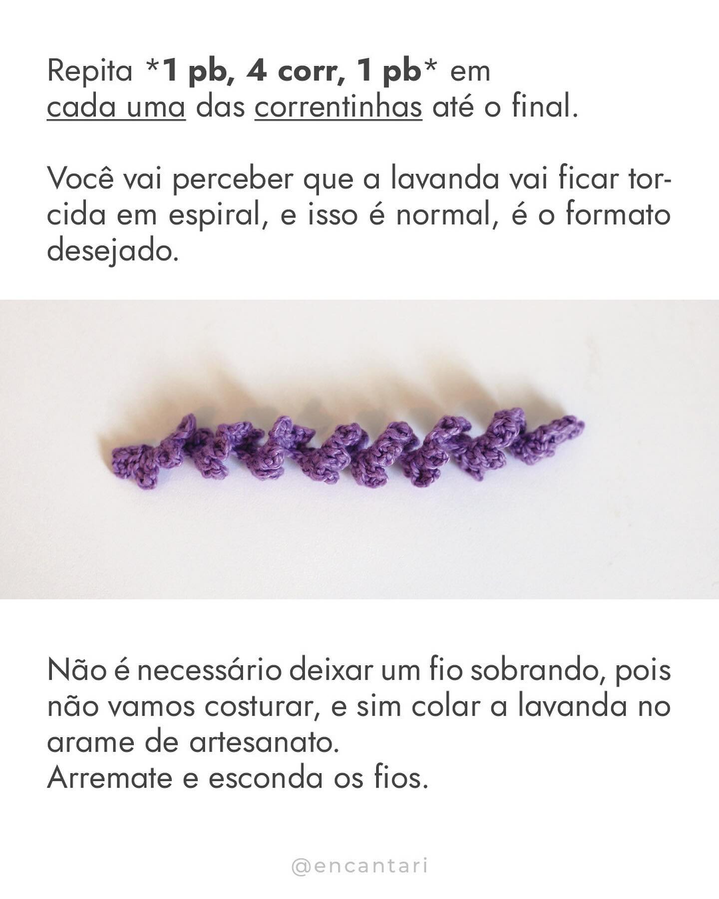 Buquê de Lavanda: Gráfico Amigurumi
