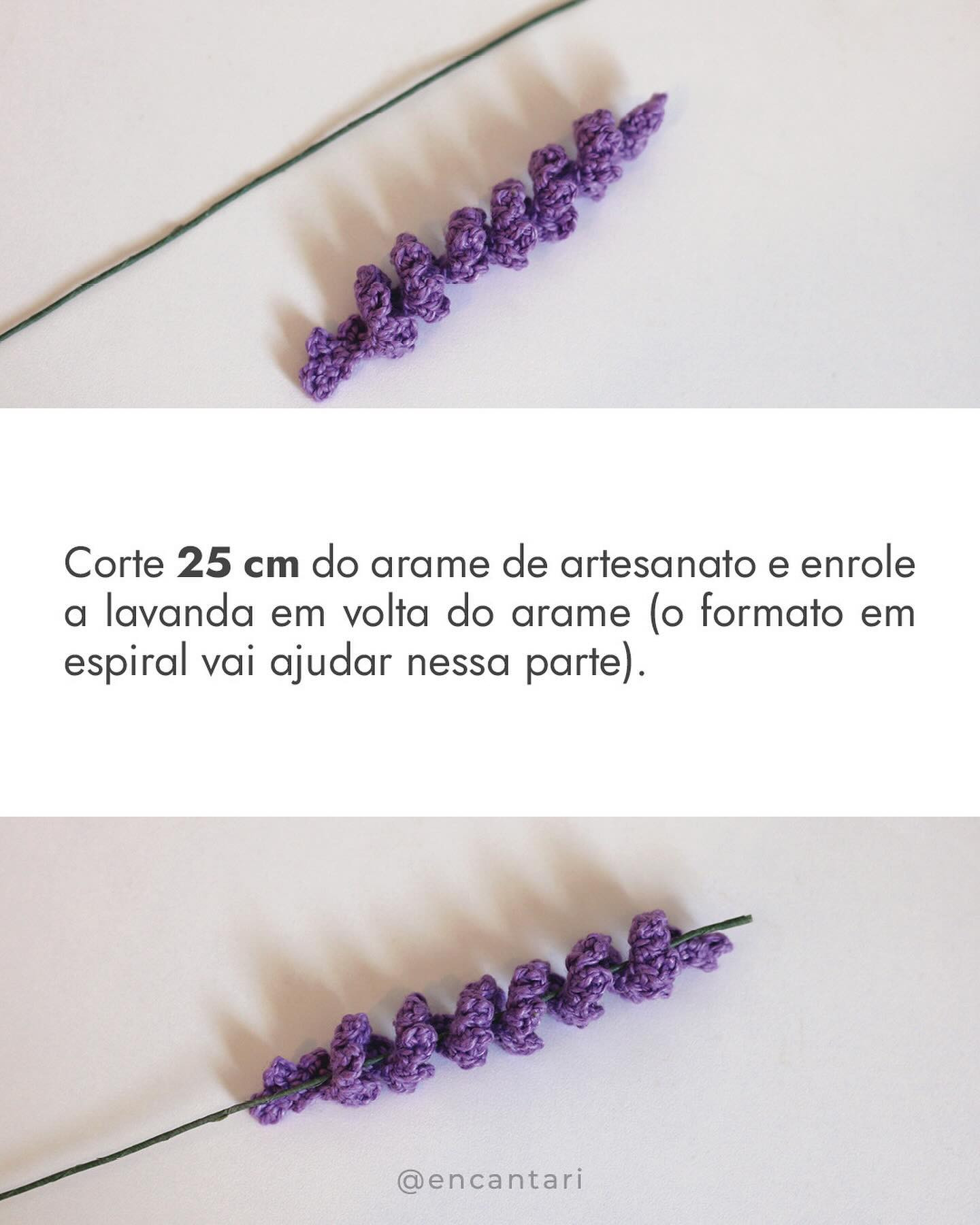 Buquê de Lavanda: Gráfico Amigurumi