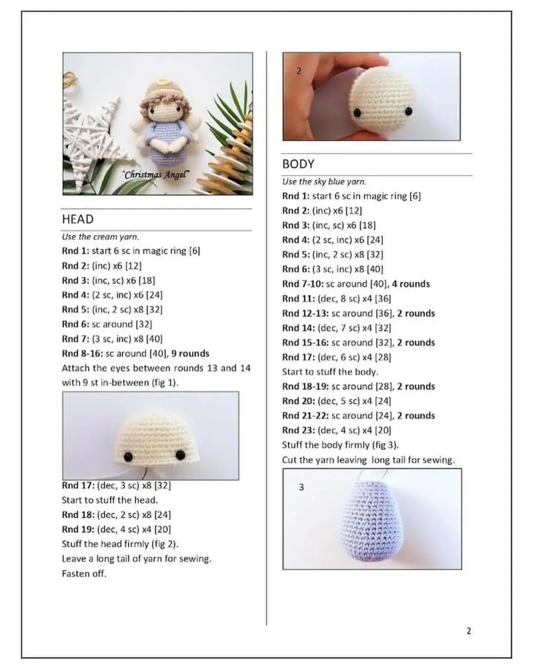 Butterfly Angel Doll Crochet Pattern