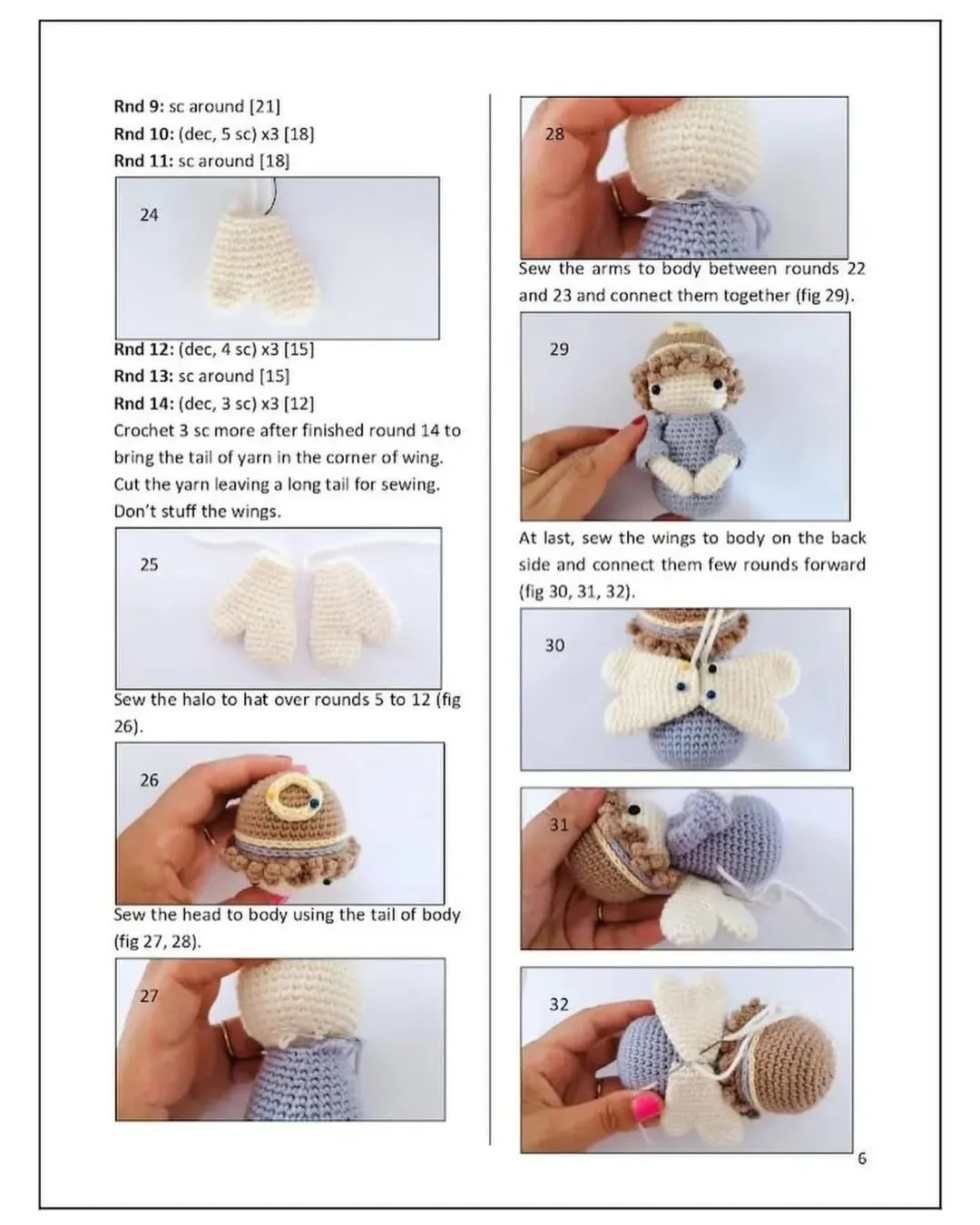 Butterfly Angel Doll Crochet Pattern