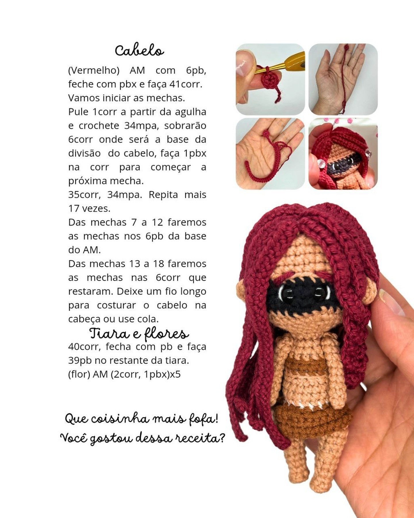 Caipira Amigurumi: Gráfico de Crochê Grátis