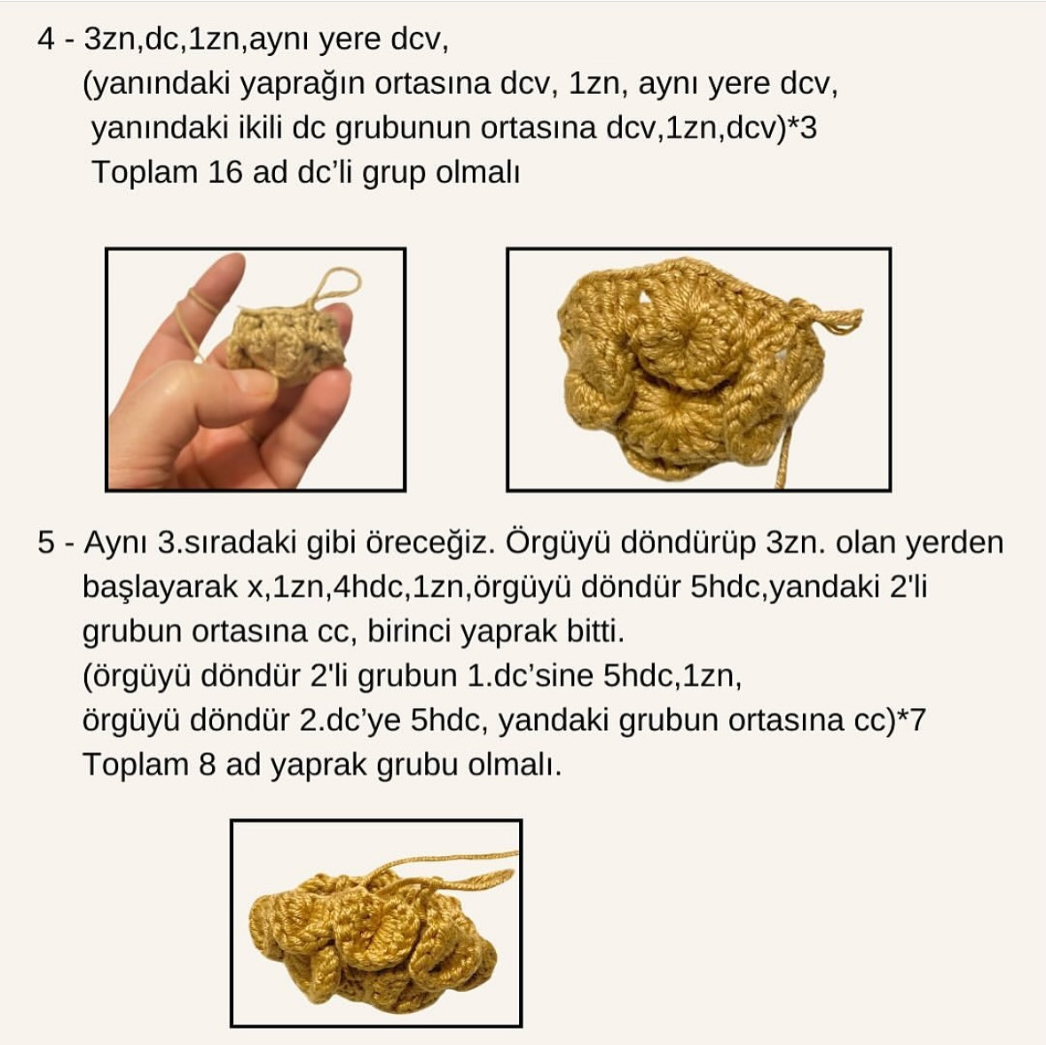 Çam Kozalağı Örgü Tarifi