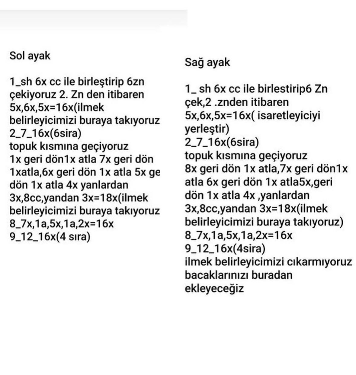 Can Bebek Amigurumi Tığ İşi Şeması
