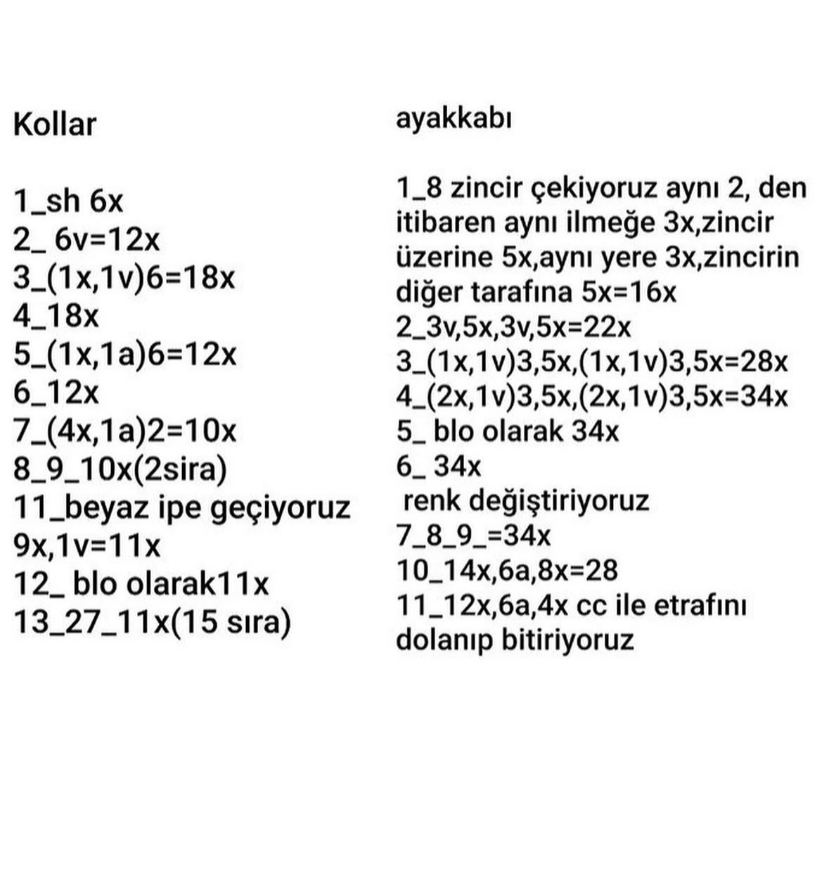 Can Bebek Amigurumi Tığ İşi Şeması