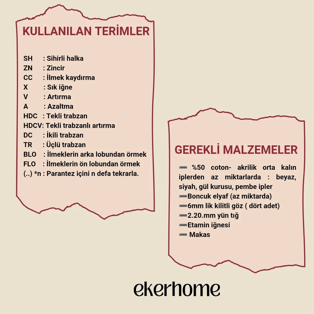 Çanta Süsü için Ücretsiz Amigurumi Tığ İşi Tarifi
