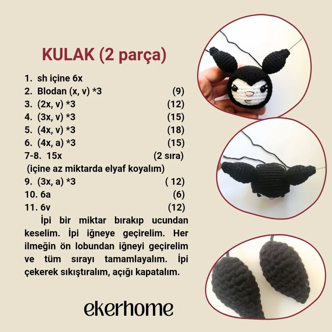 Çanta Süsü için Ücretsiz Amigurumi Tığ İşi Tarifi