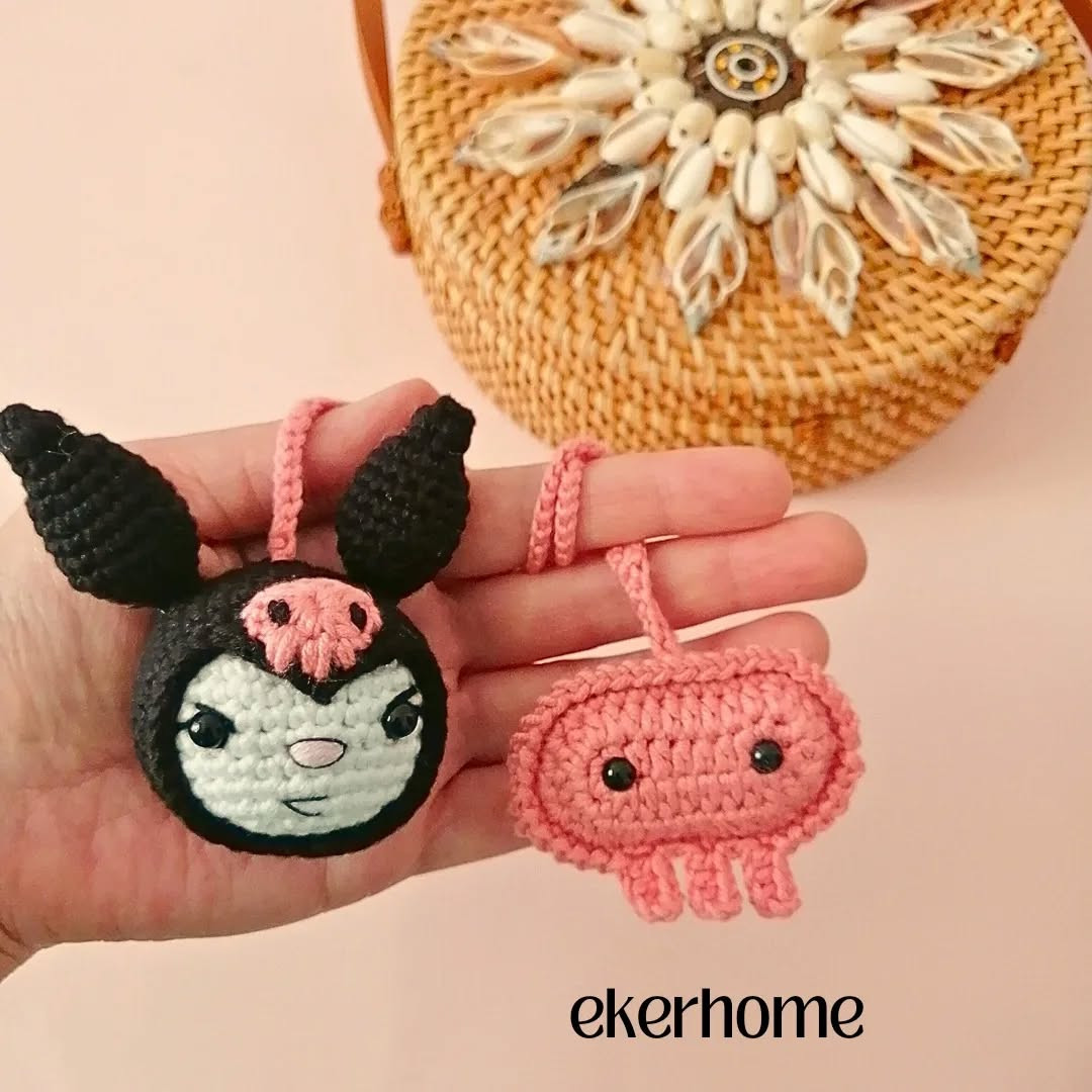 Çanta Süsü için Ücretsiz Amigurumi Tığ İşi Tarifi