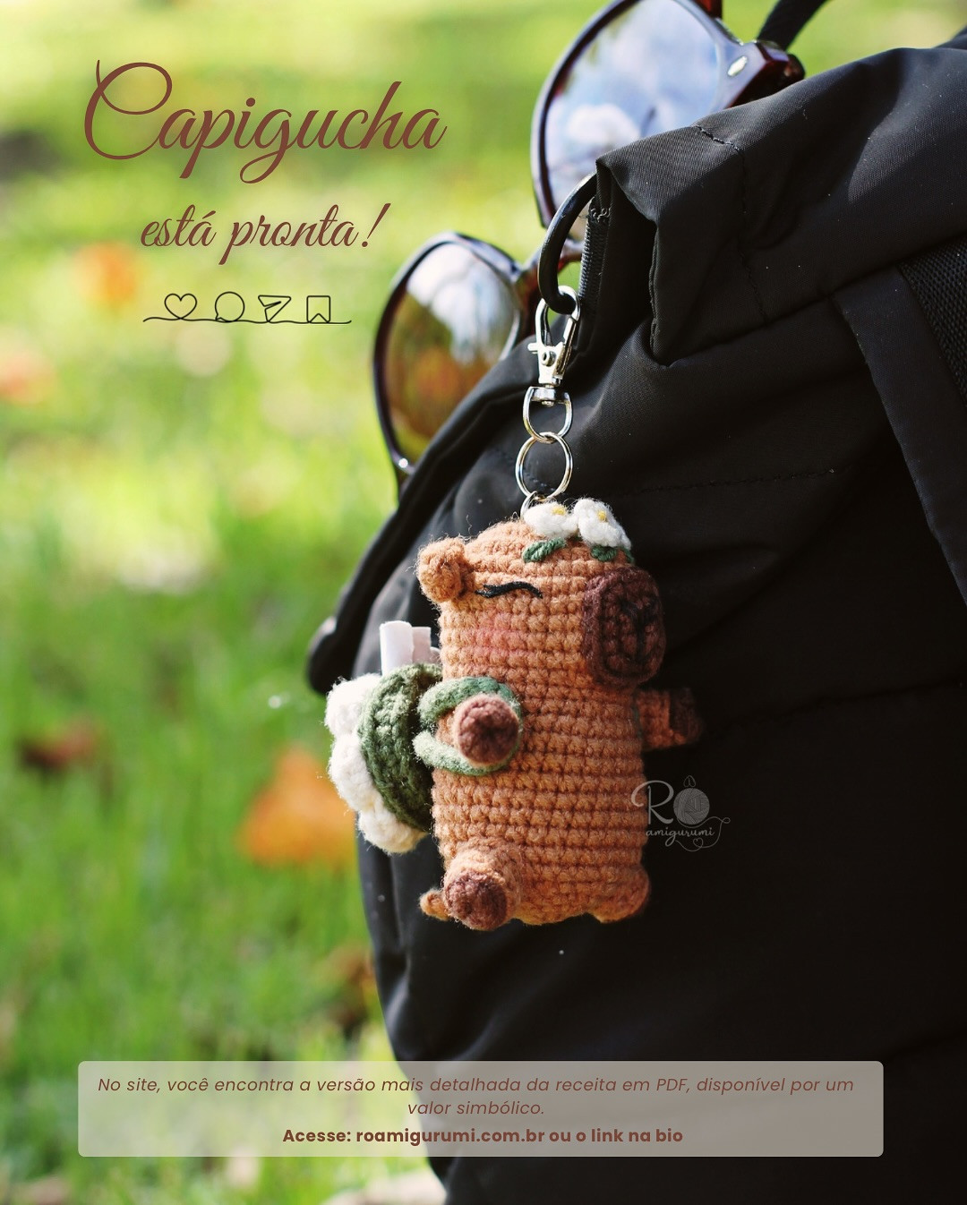 Capivara Amigurumi: Gráfico de Crochê Grátis