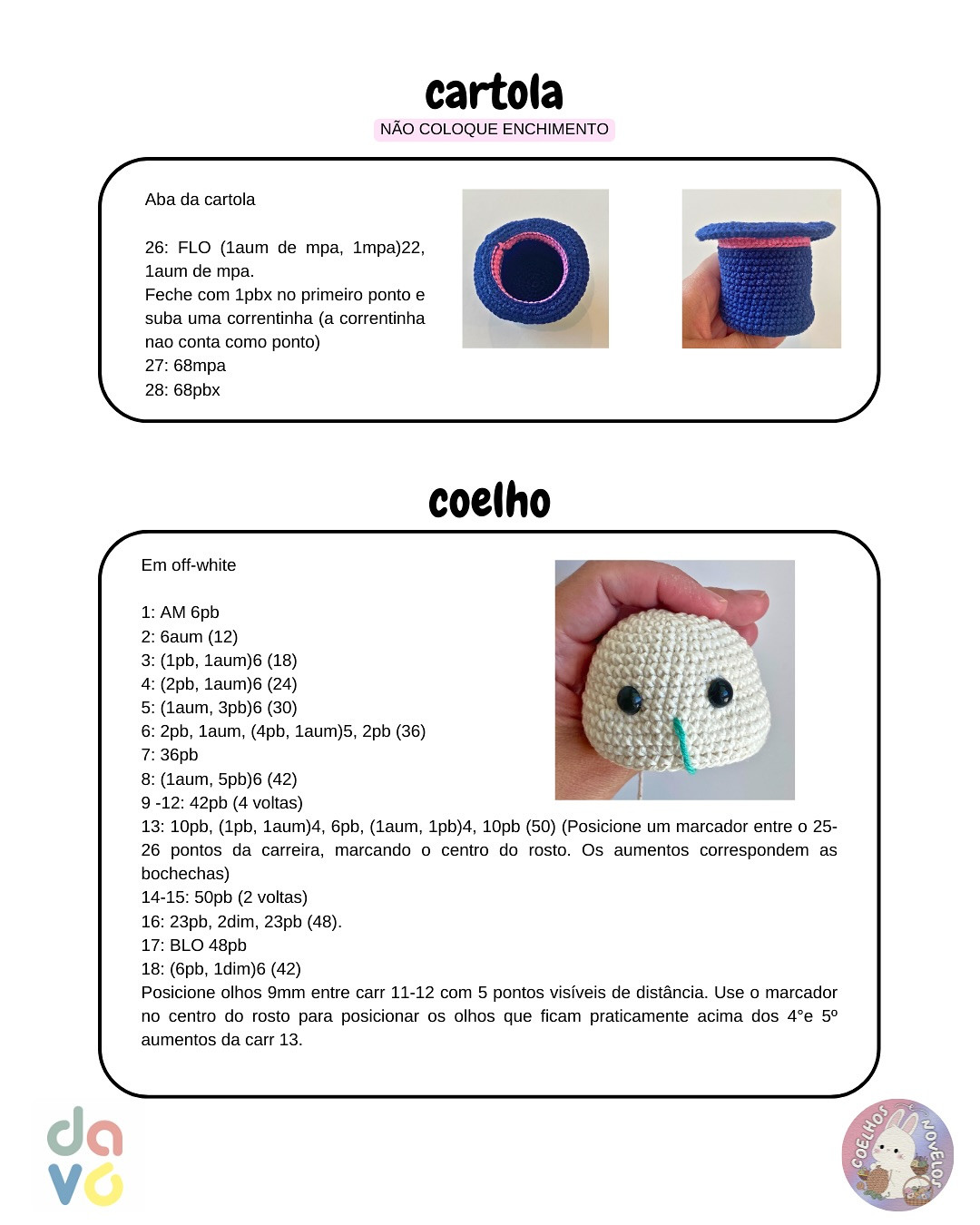 Cartinha de coelhinho mágico de Páscoa: Gráfico gratuito!