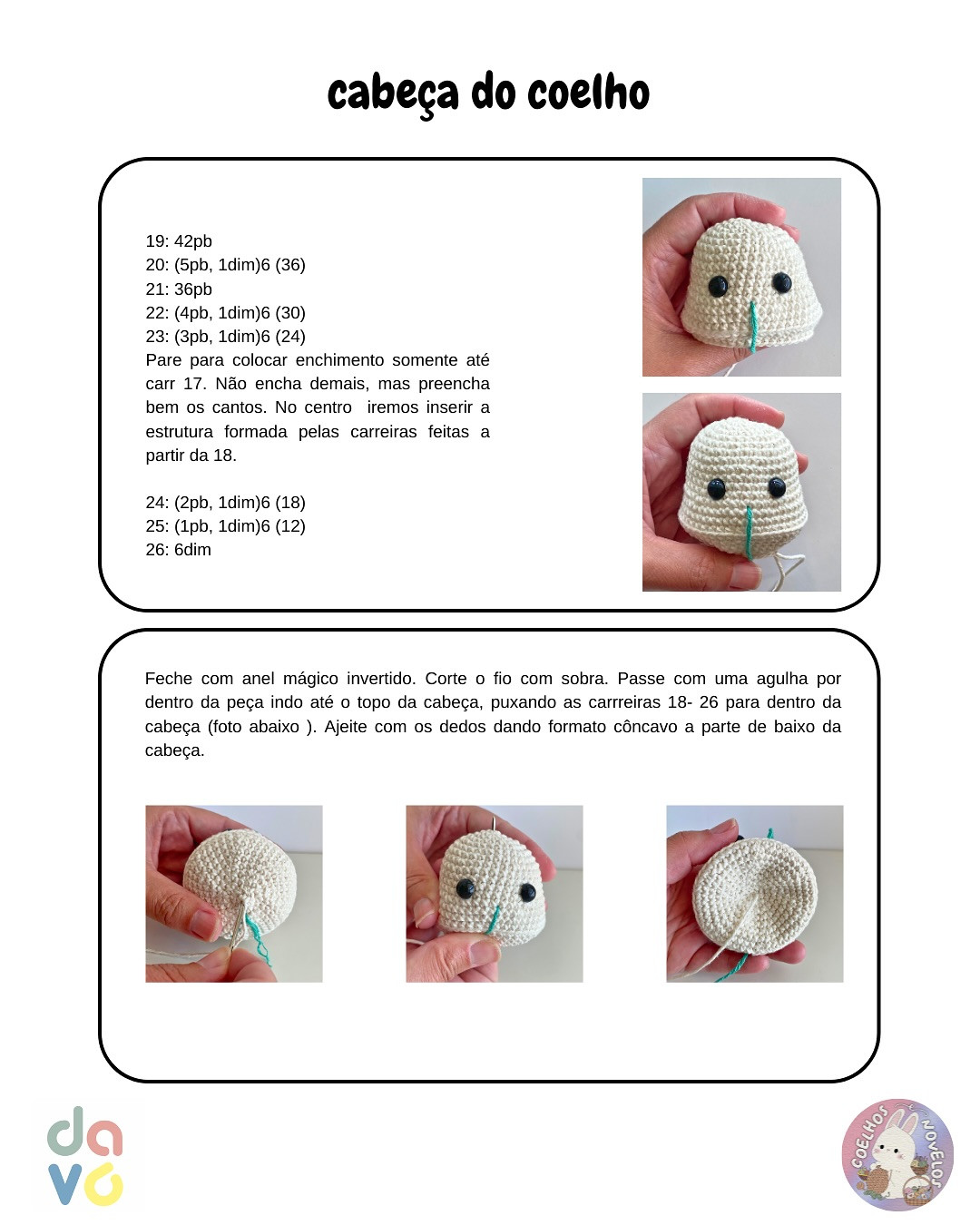Cartinha de coelhinho mágico de Páscoa: Gráfico gratuito!