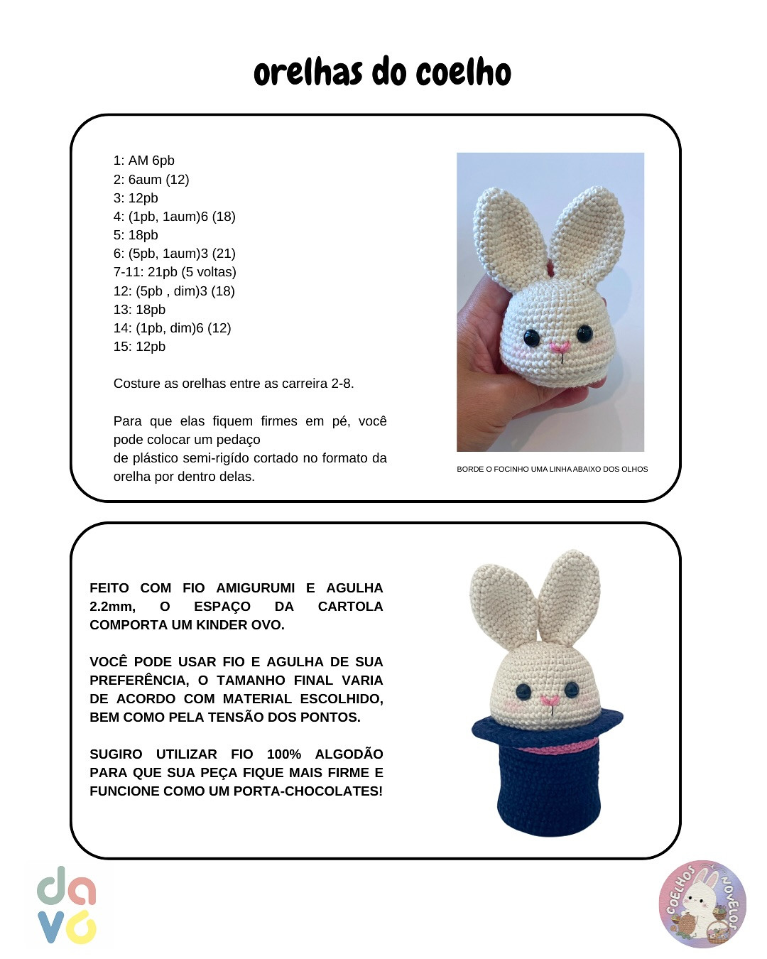 Cartinha de coelhinho mágico de Páscoa: Gráfico gratuito!