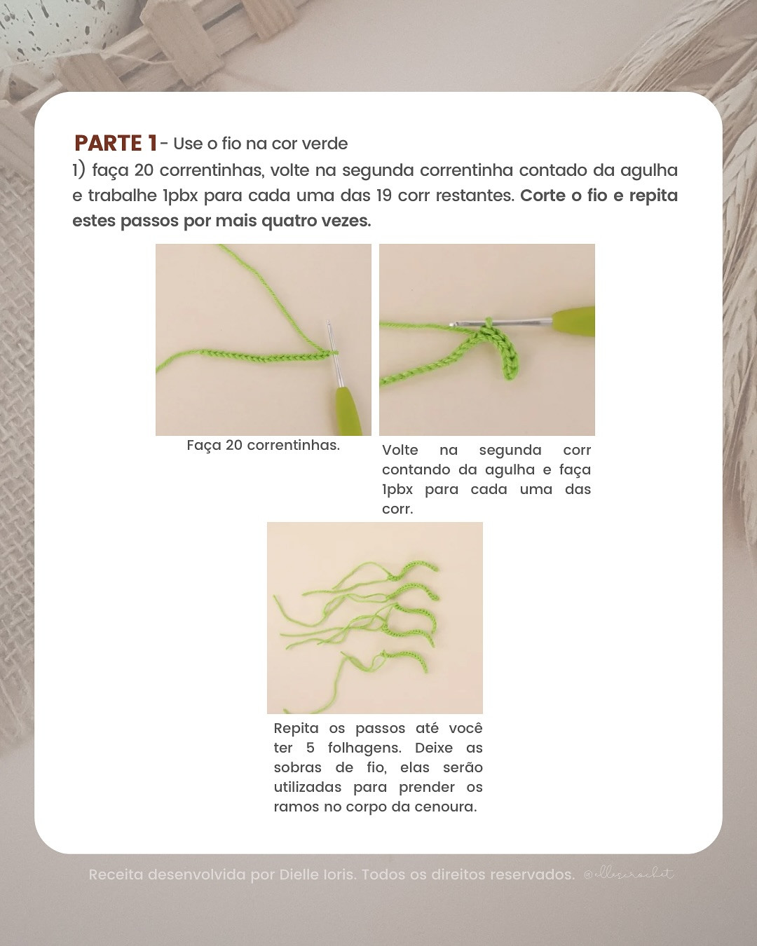 Cenourinha Amigurumi: Gráfico de Crochê Grátis