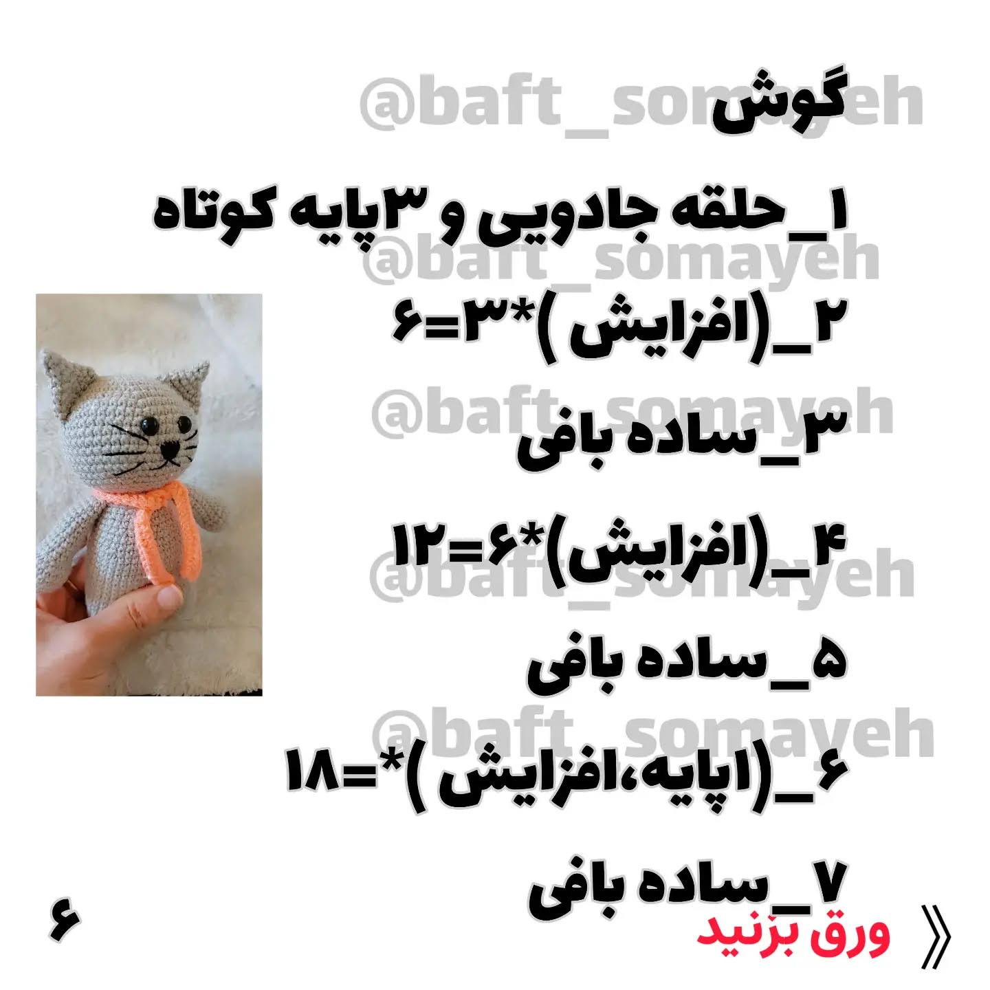 چارت بافت گربه های خوشگل