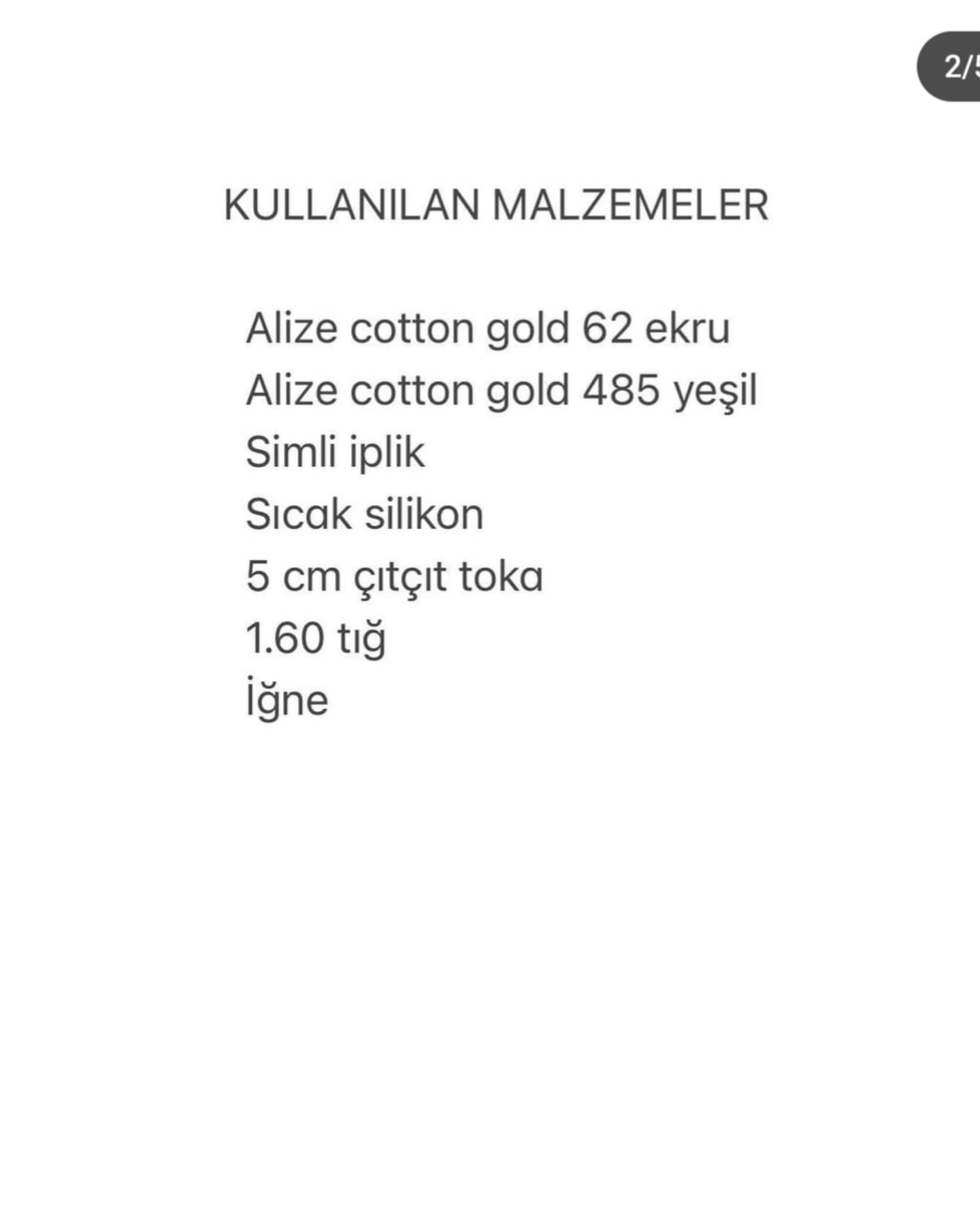 Çiçek Demetli Toka Tığ İşi Yapımı