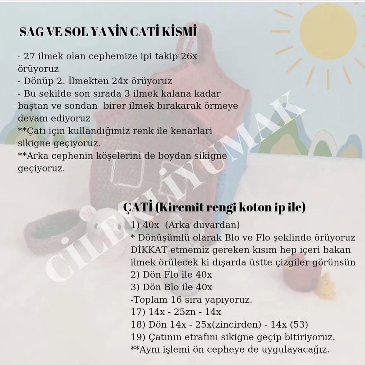 Çiftlik Evi Amigurumi Şeması