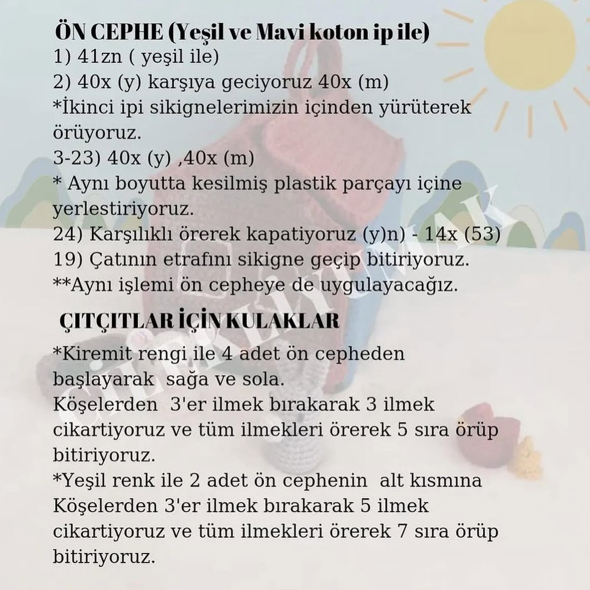Çiftlik Evi Amigurumi Şeması