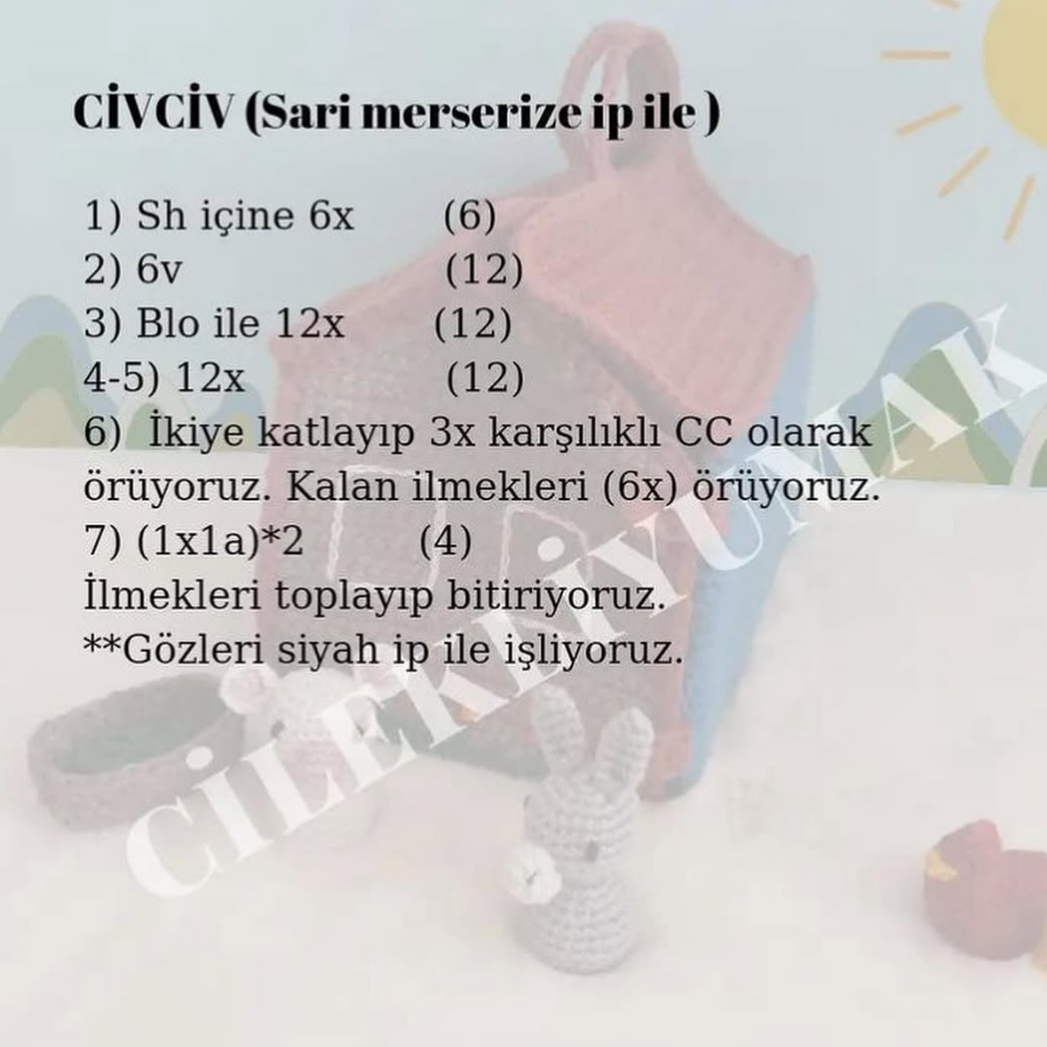 Çiftlik Evi Amigurumi Şeması