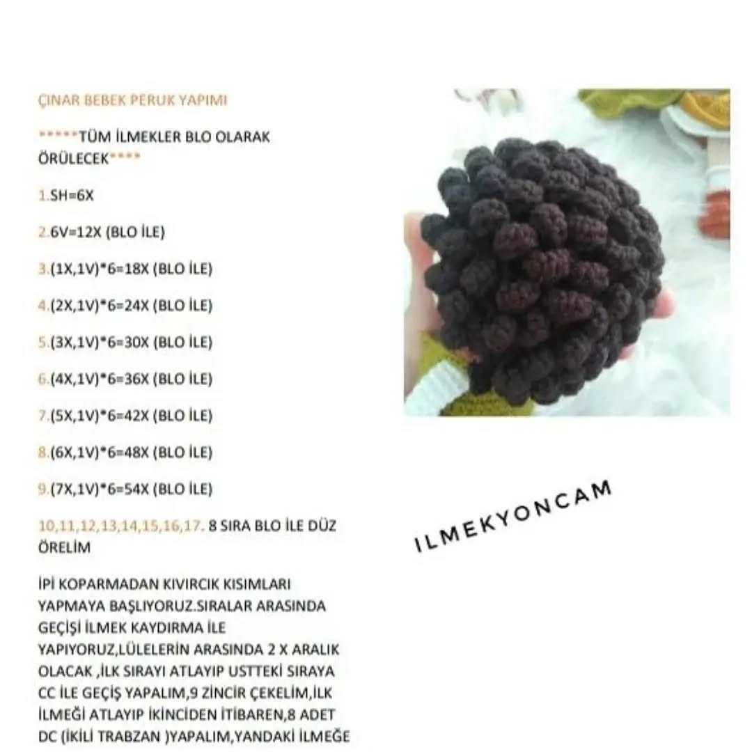 ÇINAR BEBEK AMIGURUMI ÜCRETSİZ TARİFİ