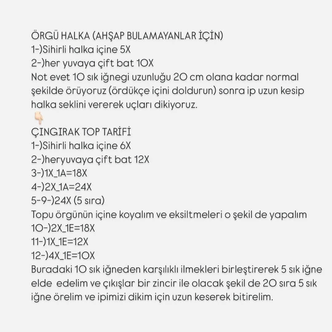 ÇINGIRAK BEBEK ÖRGÜ ŞEMASI