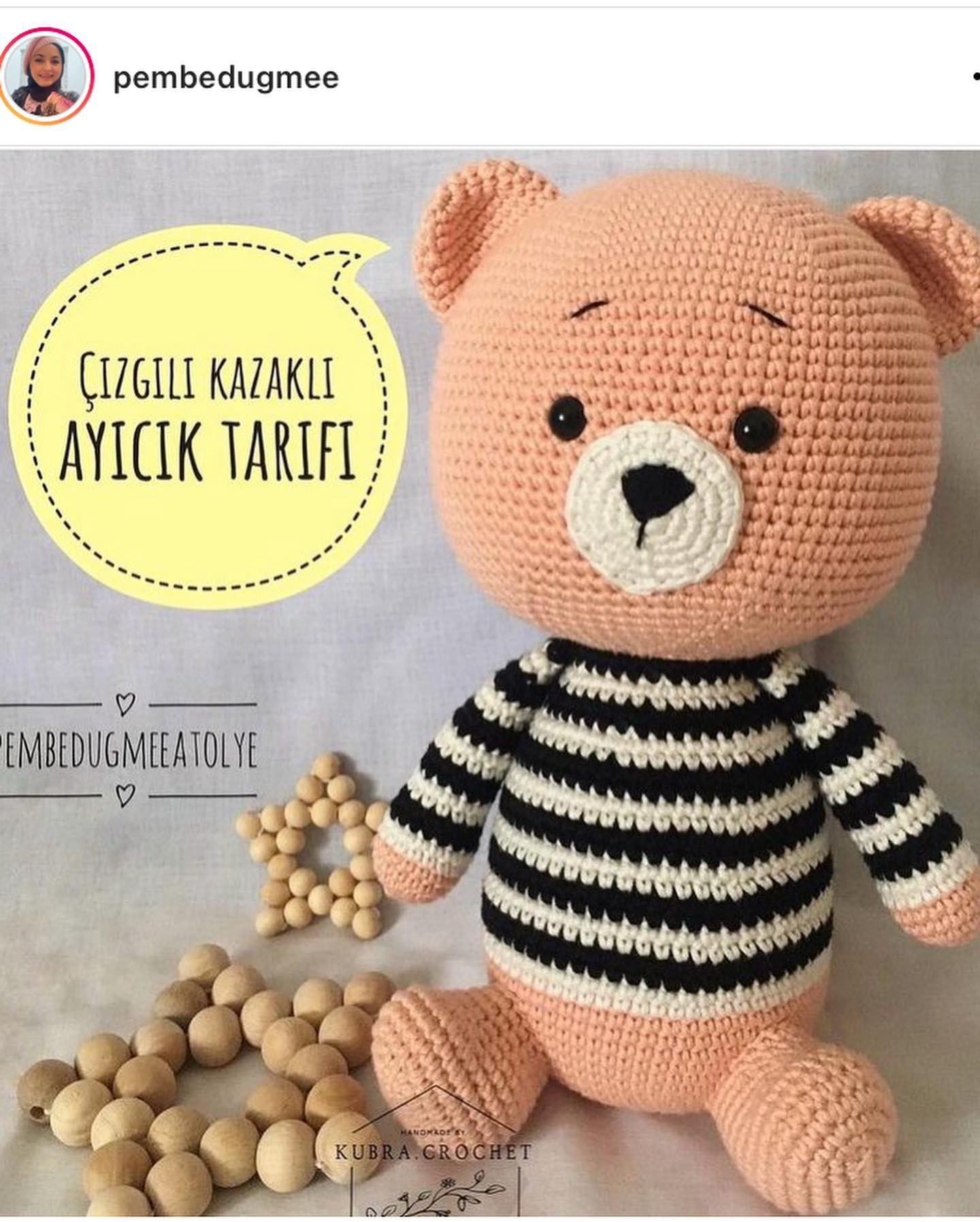 Çizgili Ayıcık Amigurumi Tarifi