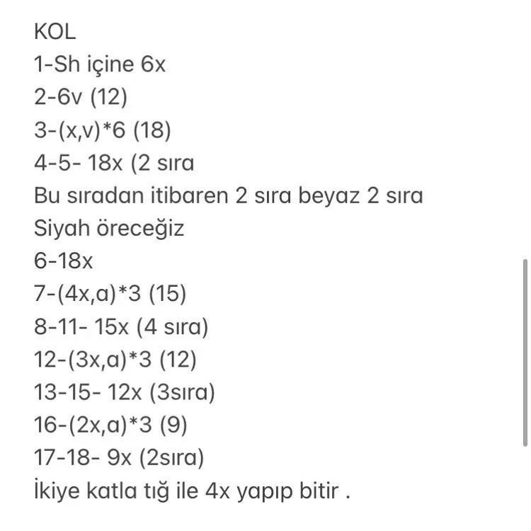 Çizgili Ayıcık Amigurumi Tarifi