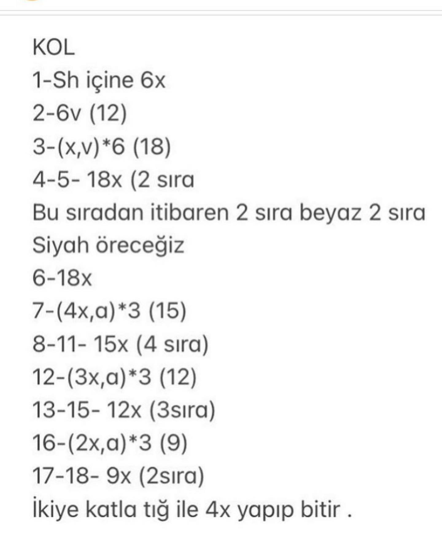 Çizgili Ayıcık Amigurumi Tarifi