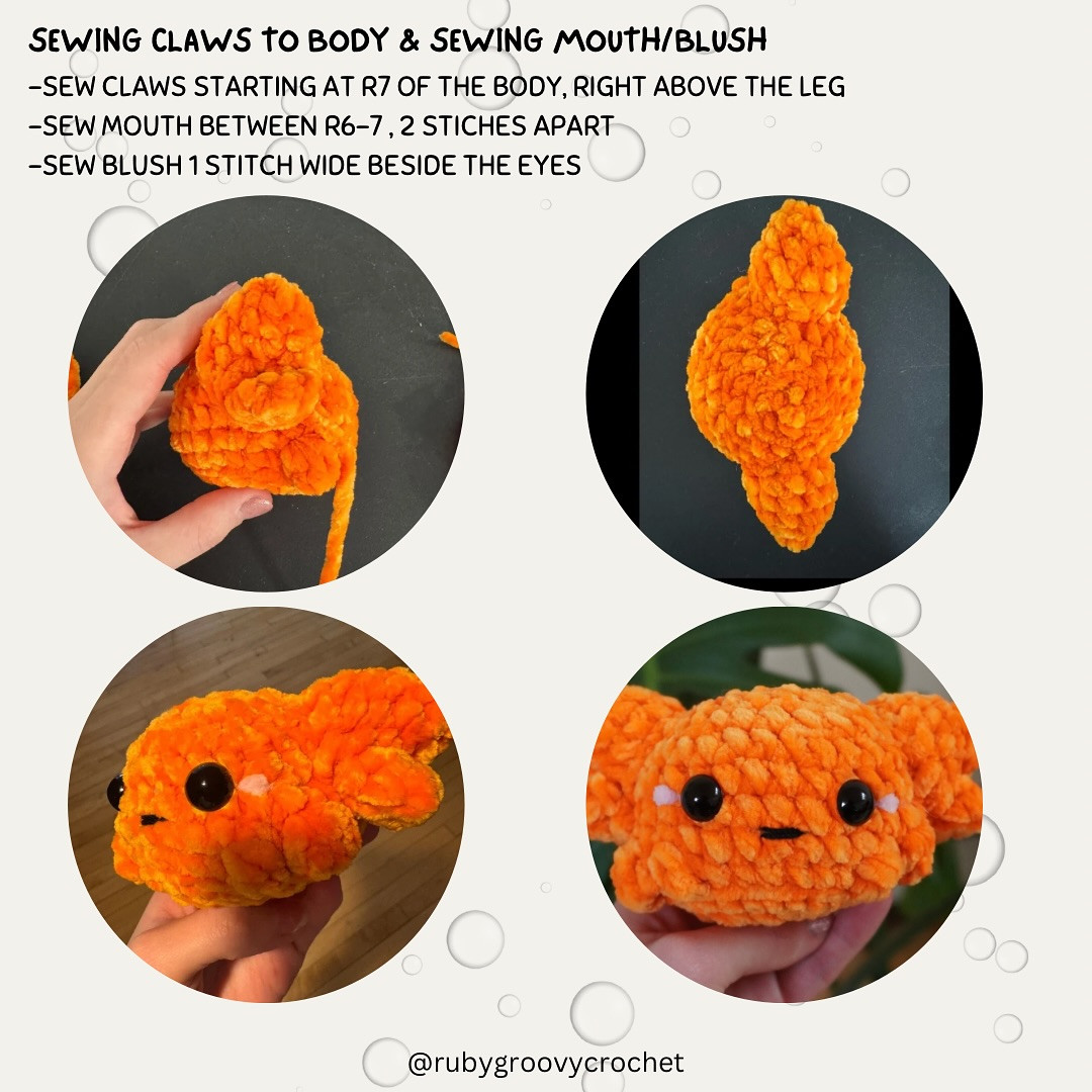 Clawdia the Crab: Crochet Pattern Chart