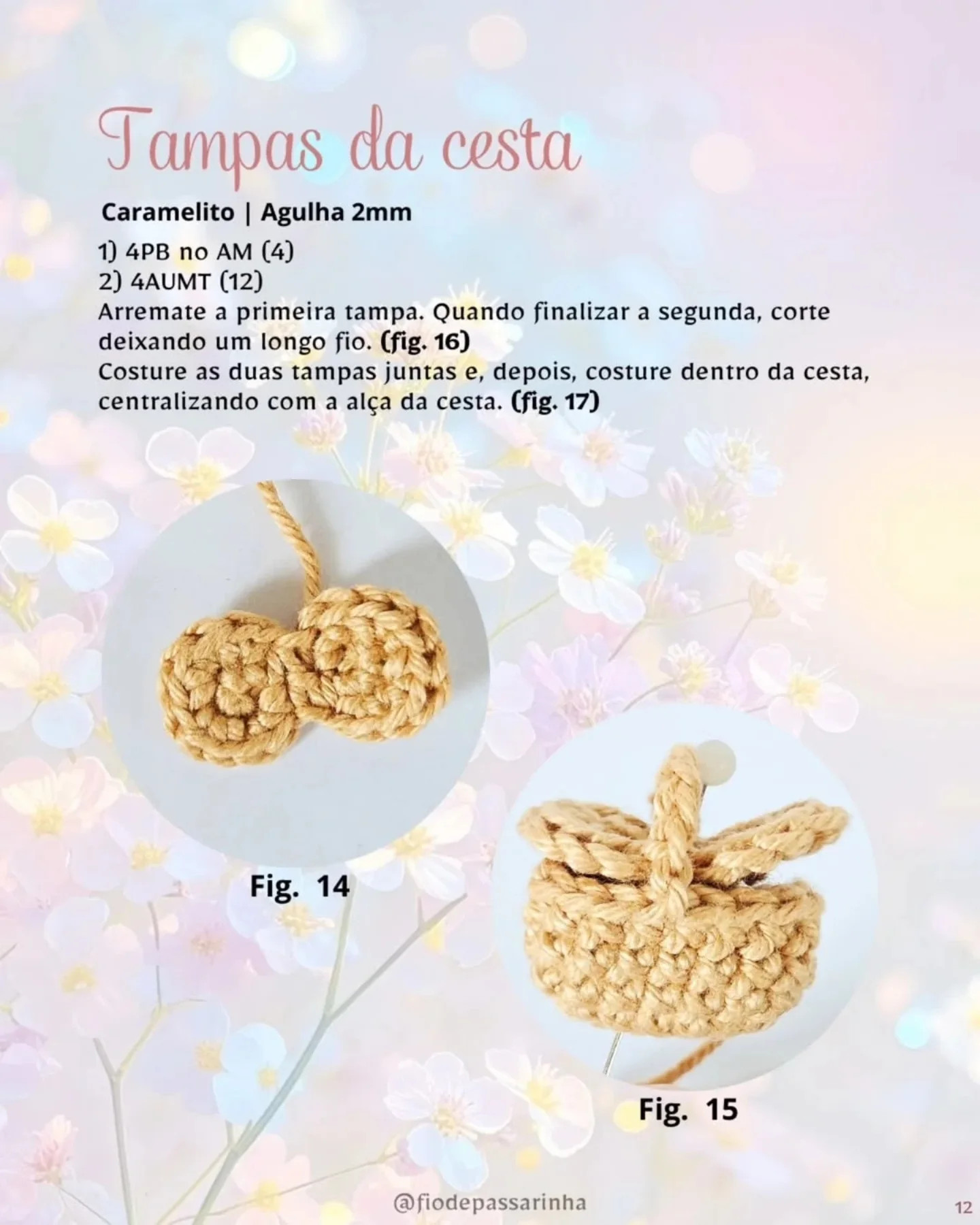 Coelhinha Amélie: Gráfico de crochê gratuito