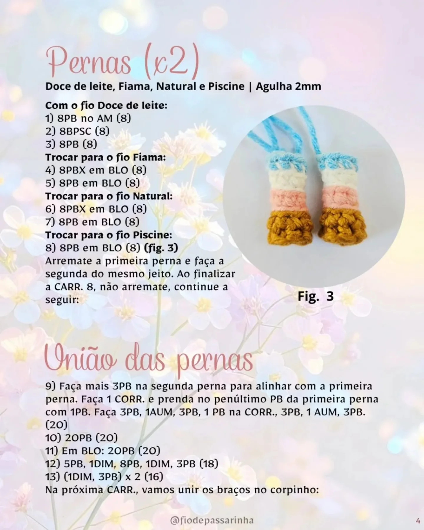 Coelhinha Amélie: Gráfico de crochê gratuito