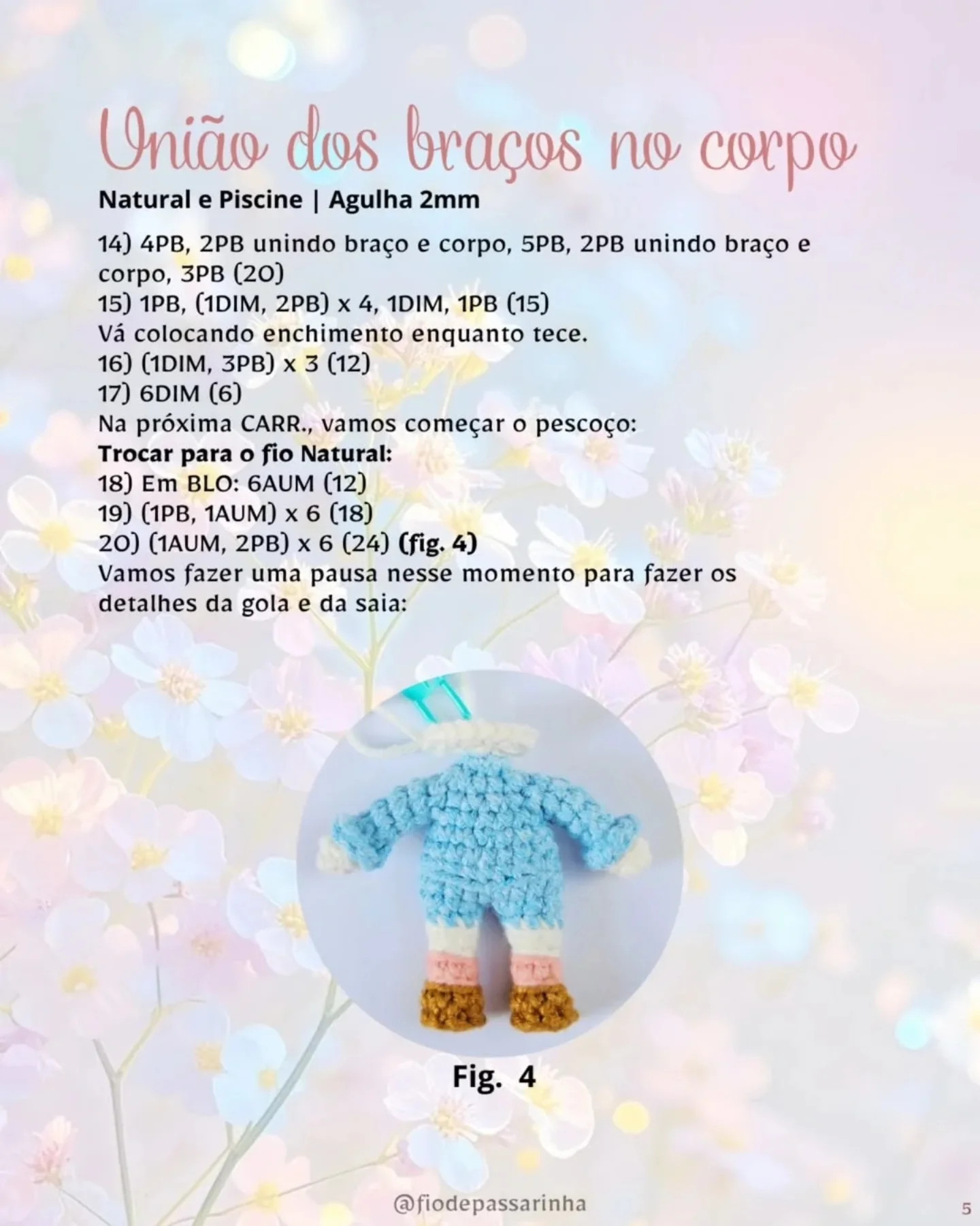 Coelhinha Amélie: Gráfico de crochê gratuito