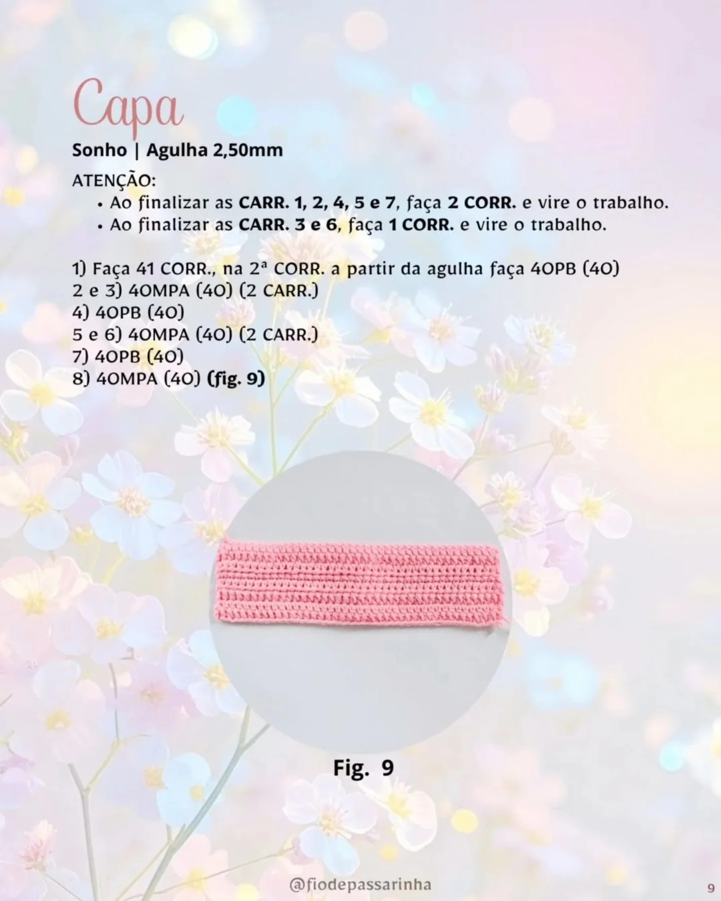 Coelhinha Amélie: Gráfico de crochê gratuito